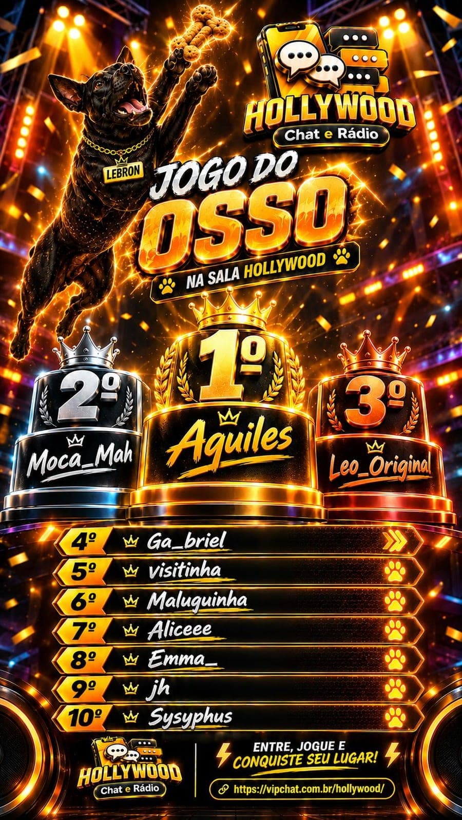 Ranking do Jogo do Osso
